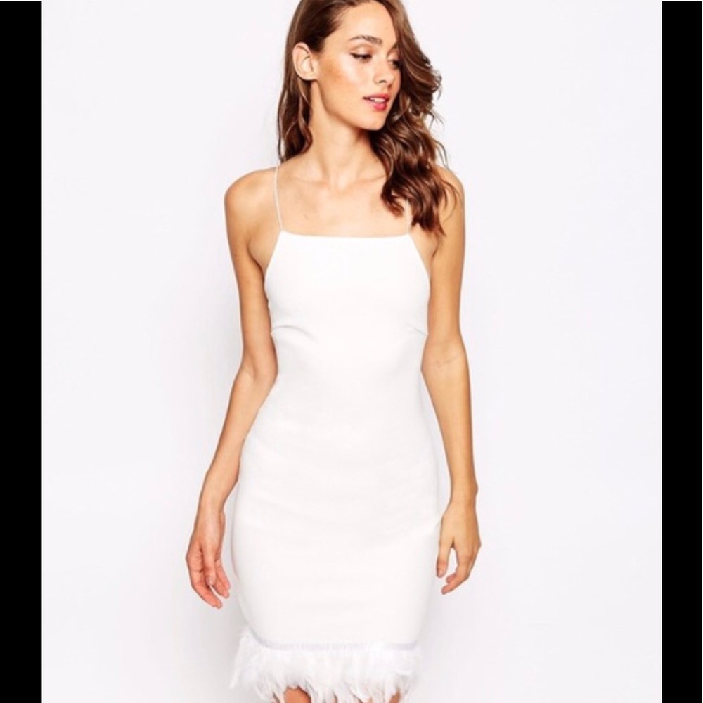 ASOS Sistaglam Feather Dress